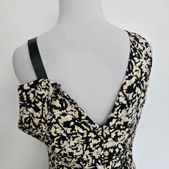 Proenza Schouler Asymmetrical Pleated Top Silk Floral Edgy Chain Women 6 - Picture 8 of 13